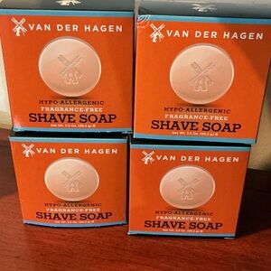 Van Der Hagen Body/Shave Soap LOT X 4